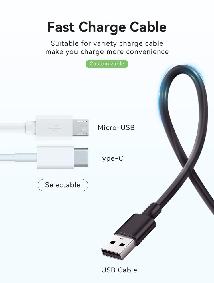 Interchangeable Plug Type-c 18W Fast Charger