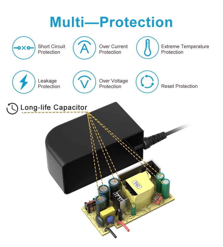 Japanese Plug 12V 3 Amp DC Power Supply