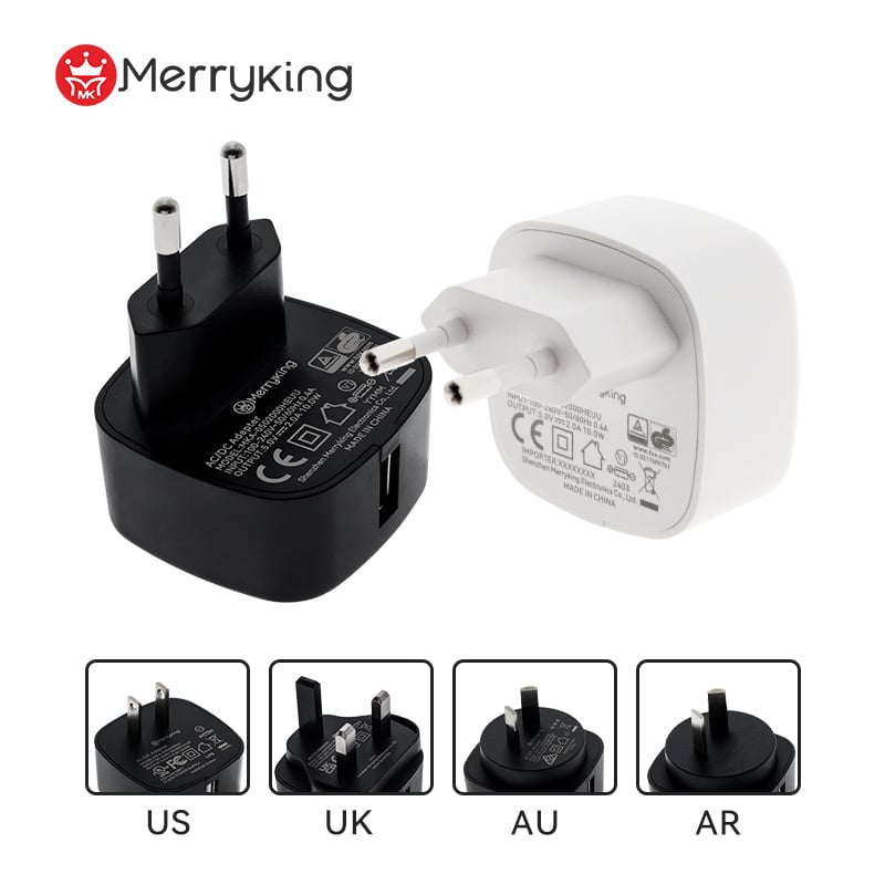 interchangeable 5v 2a dc power supply adapter-2