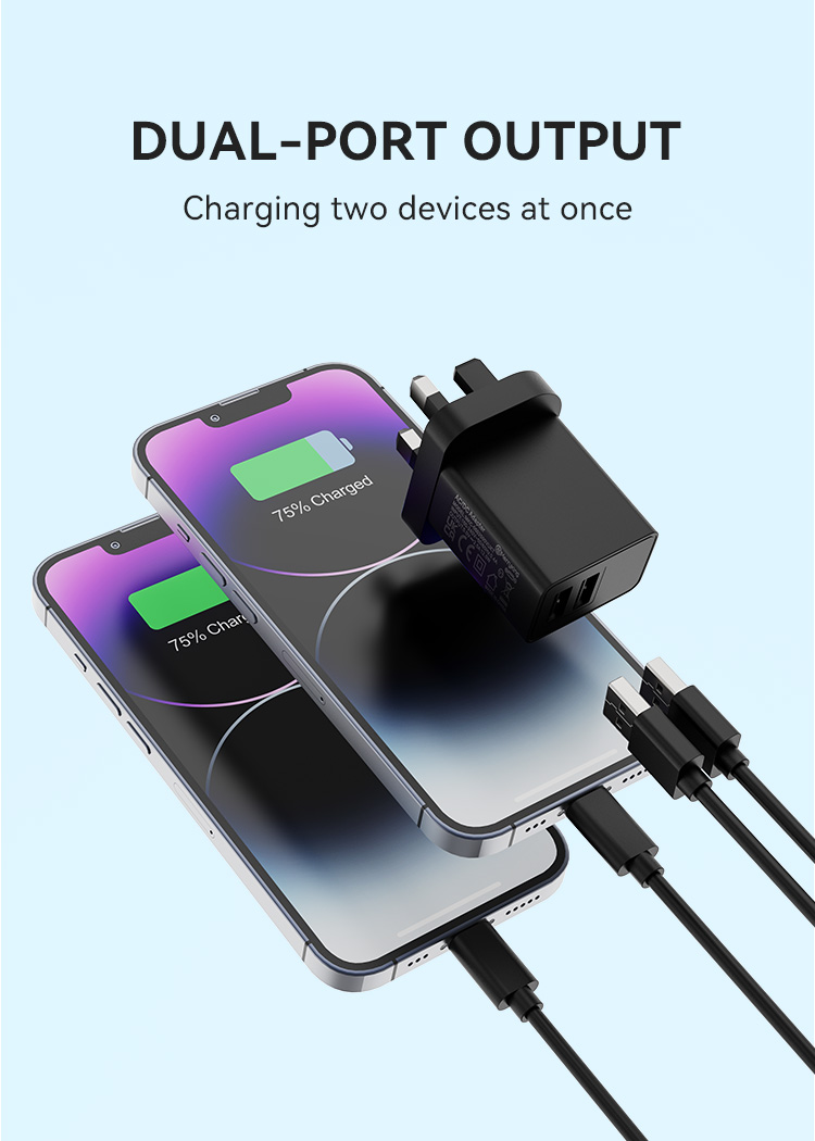 UK Plug 5V 1000mA USB A Wall Charger