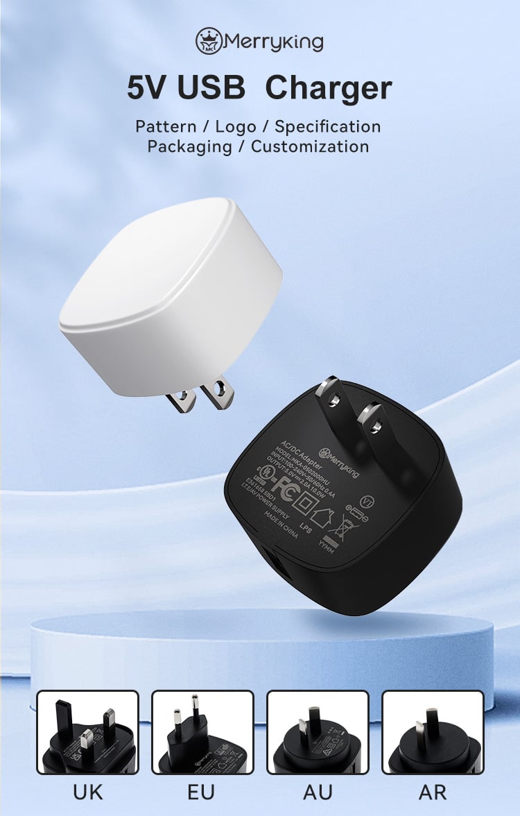 US Type 5V 1A USB Charger Adapter