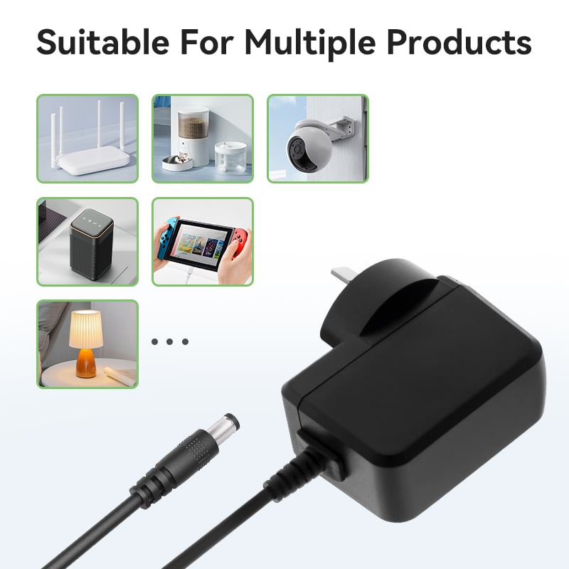 Adaptor Pŵer â Steg Argentina 18V 1A