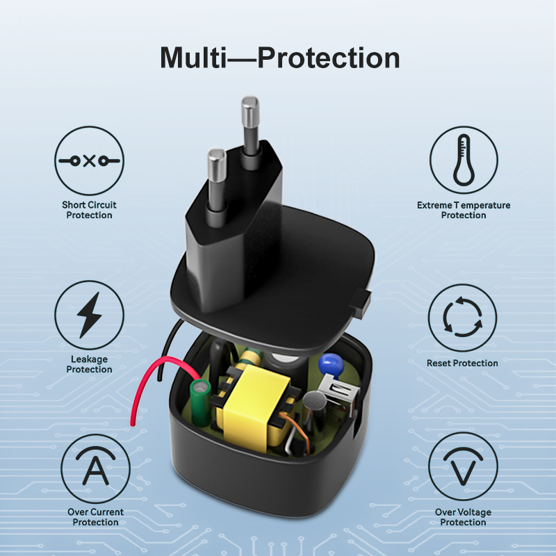 European Type 5V 2.5A USB Portable Charger