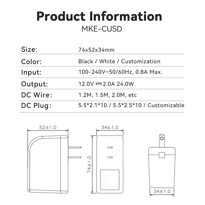 Ρευματολήπτης Ιαπωνίας 12V 3 Amp Τροφοδοτικό DC
