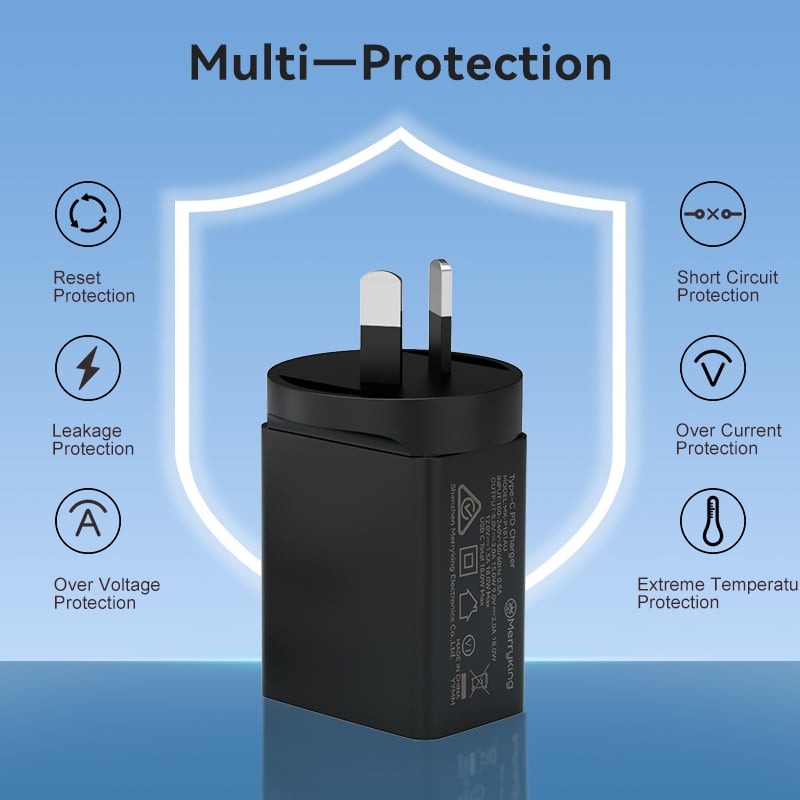AU Plug Type-c 18W Fast Charger