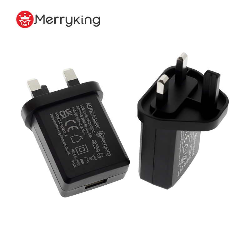 Káblový nabíjač USB A 5 V 3000 mA, britský štandard