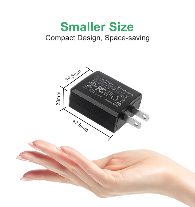 American Standard 5Volt 2.1Amp Black USB A Charger
