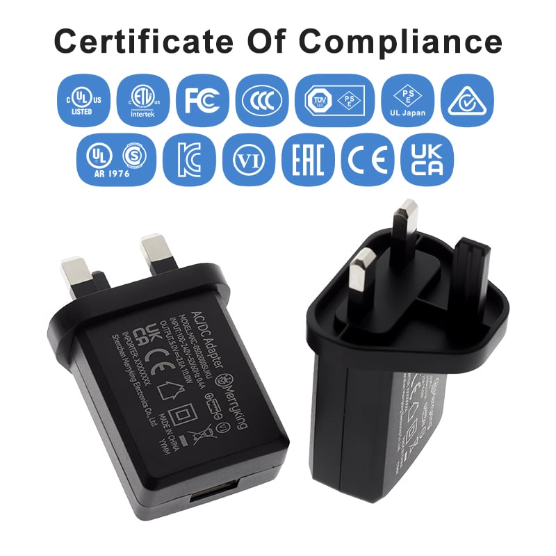 Egyesült Királyság szabvány 5Volt 1,2Amp USB falitöltő