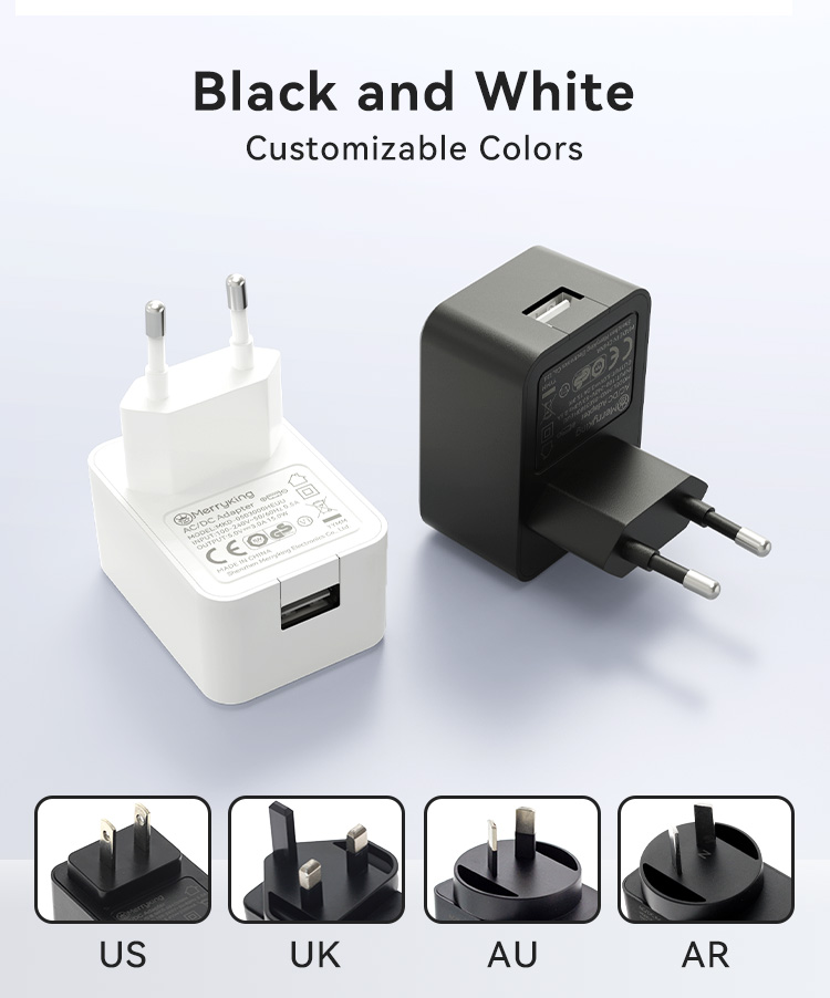 EU Plug 5V 2.5A Wall Mounted USB Charger
