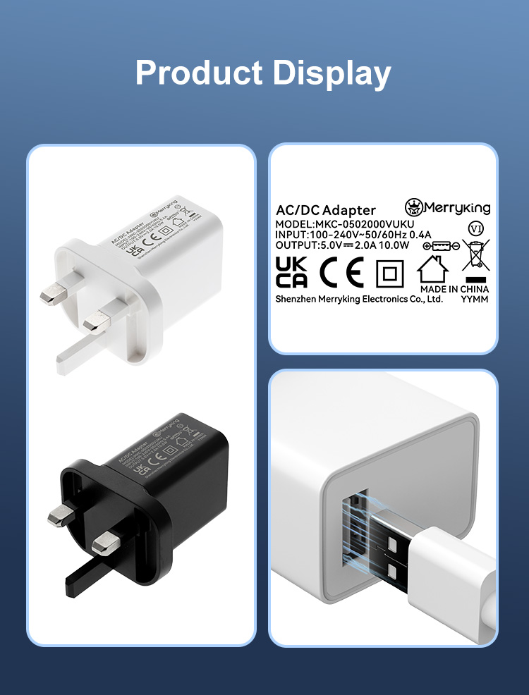 UK Type 5V 1.2A Portable Charger