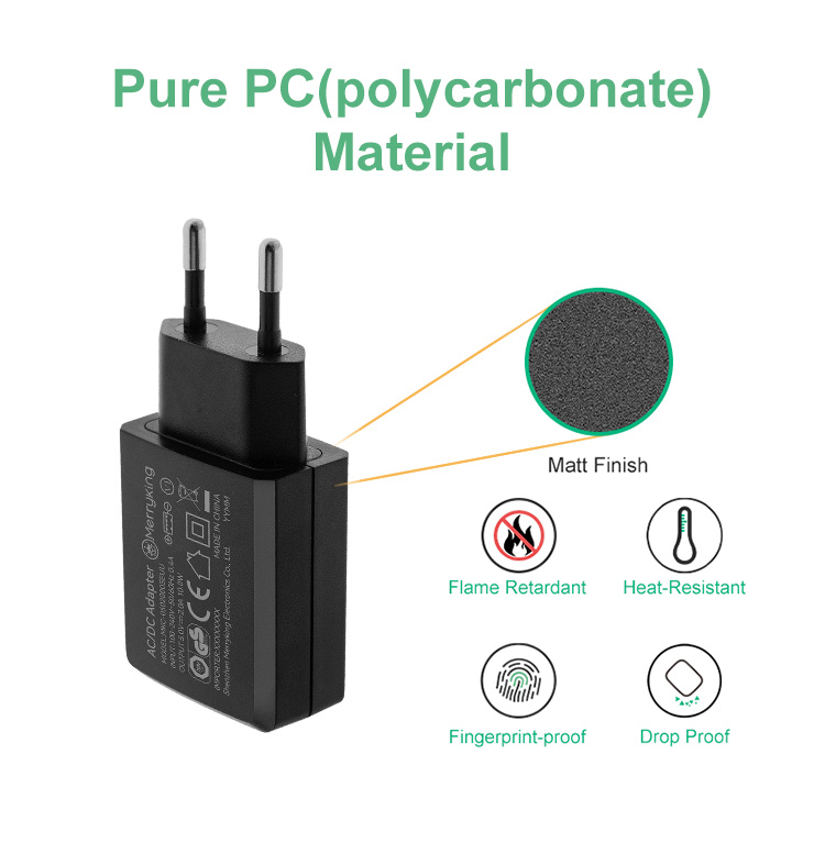 European Standard 5Volt 2.5Amp Wall Charger