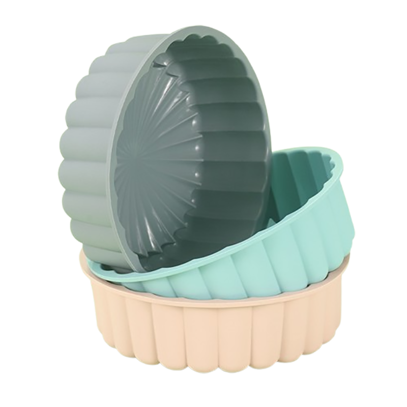 HOT BPA Free Round Silicone Cake Baking Tray Non Stick Silicone Cake Pan Baking Tools