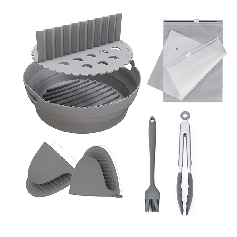 HOT Heat Resistant Round Silicone Air Fryer Liners silicone pot holder Kitchen accessories with packing