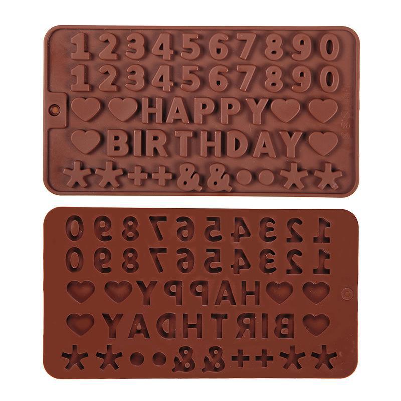 HOT Silicone Digit Chocolate Molds Diy moulds silicone mold for making chocolate soft candy