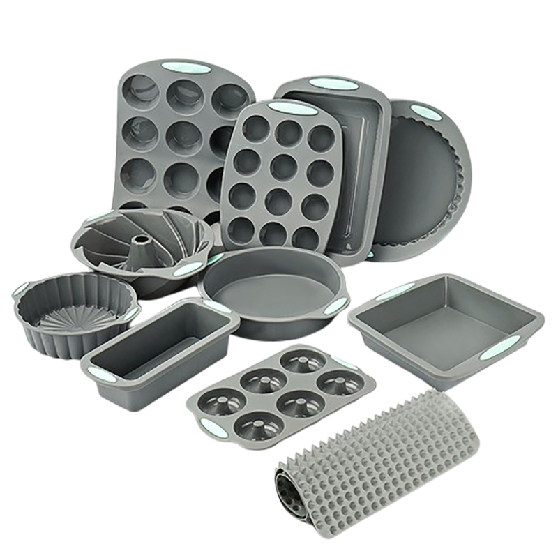HOT Silicone cake baking tray set Silicone Cake Mold Non Stick Baking Sheet