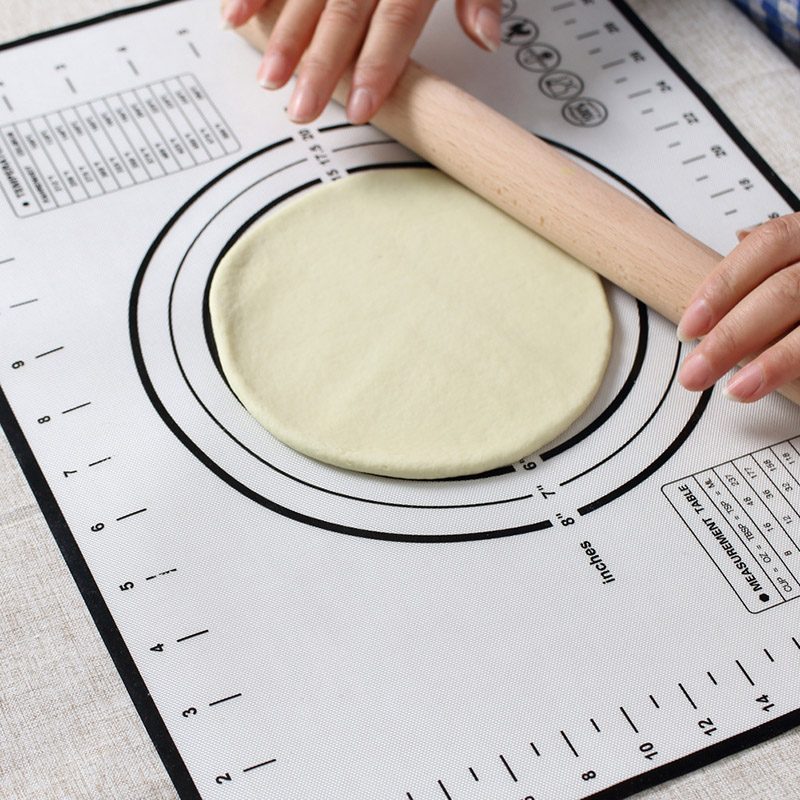 HOT Silicone Non-Stick Dough Rolling Kneading Mat Non-slip Silicone Baking Mat Oven Liner 