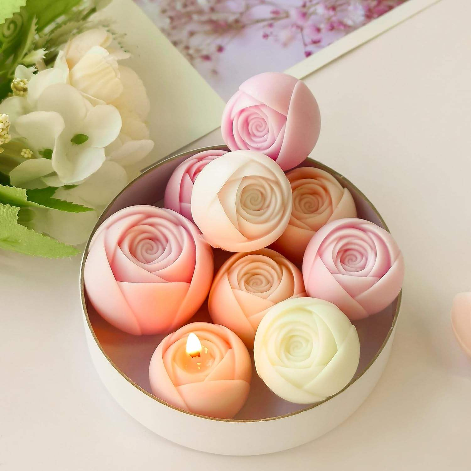 Food-Grade Silicone Candle Molds for Soy & Beeswax