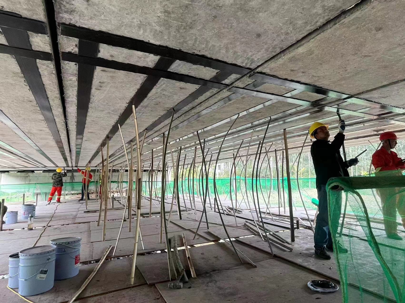 Bridge reinforcement with Carbon fiber Laminates / Plates