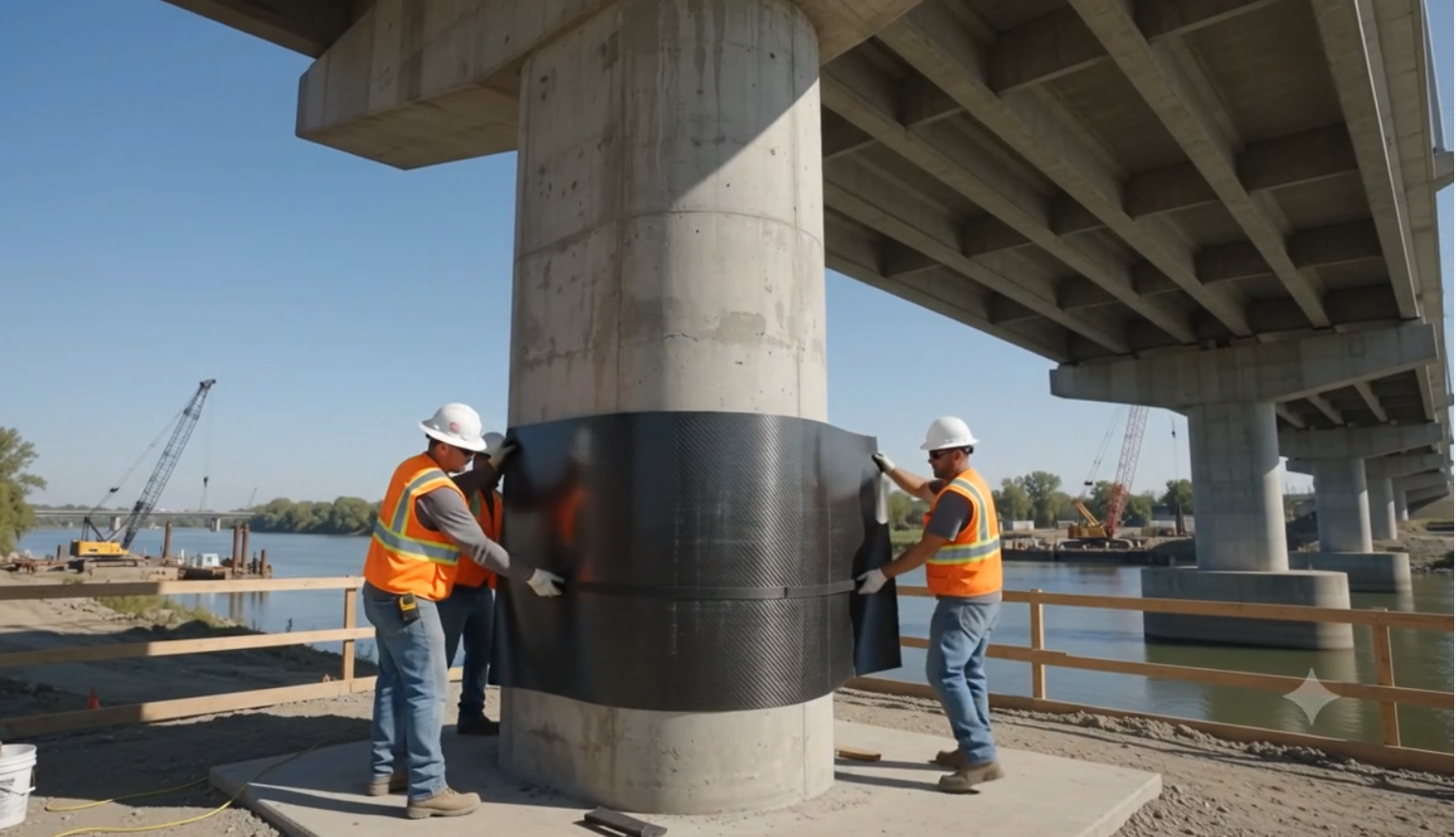 FRP Fiber Reinforced Polymer application for Structural Reinforcement