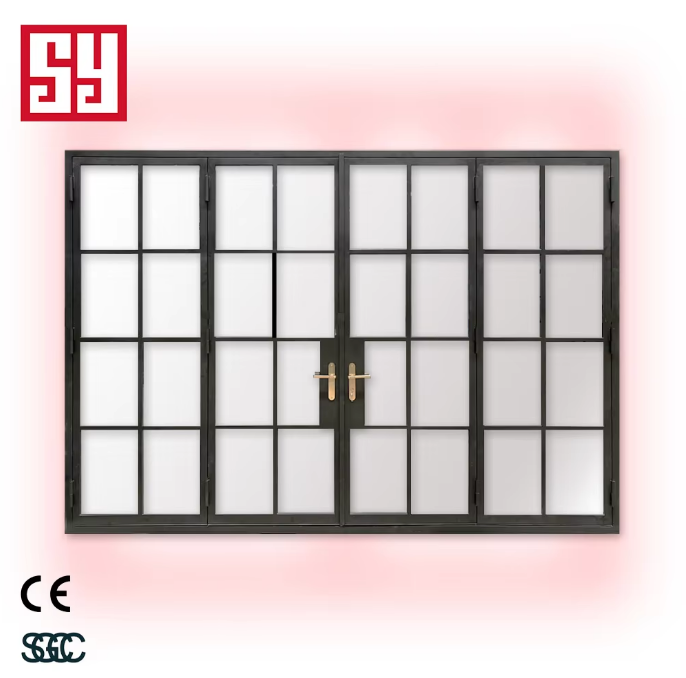 Why are steel bifold doors suitable for industrial spaces?
