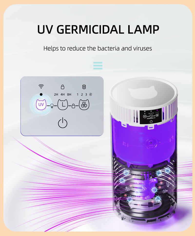 Remove Pet Hair Air Purifier with UV-C Indicator supplier