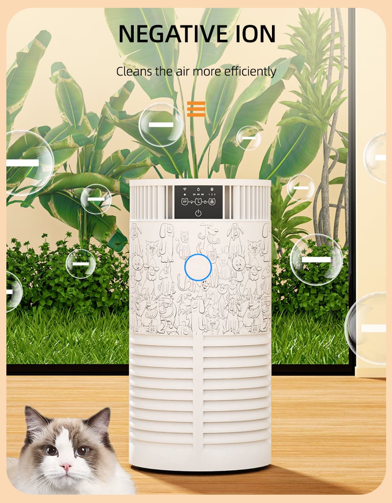 Remove Pet Hair Air Purifier with UV-C Indicator supplier