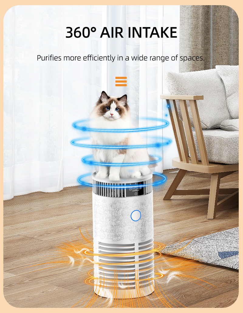 Remove Pet Hair Air Purifier with UV-C Indicator supplier