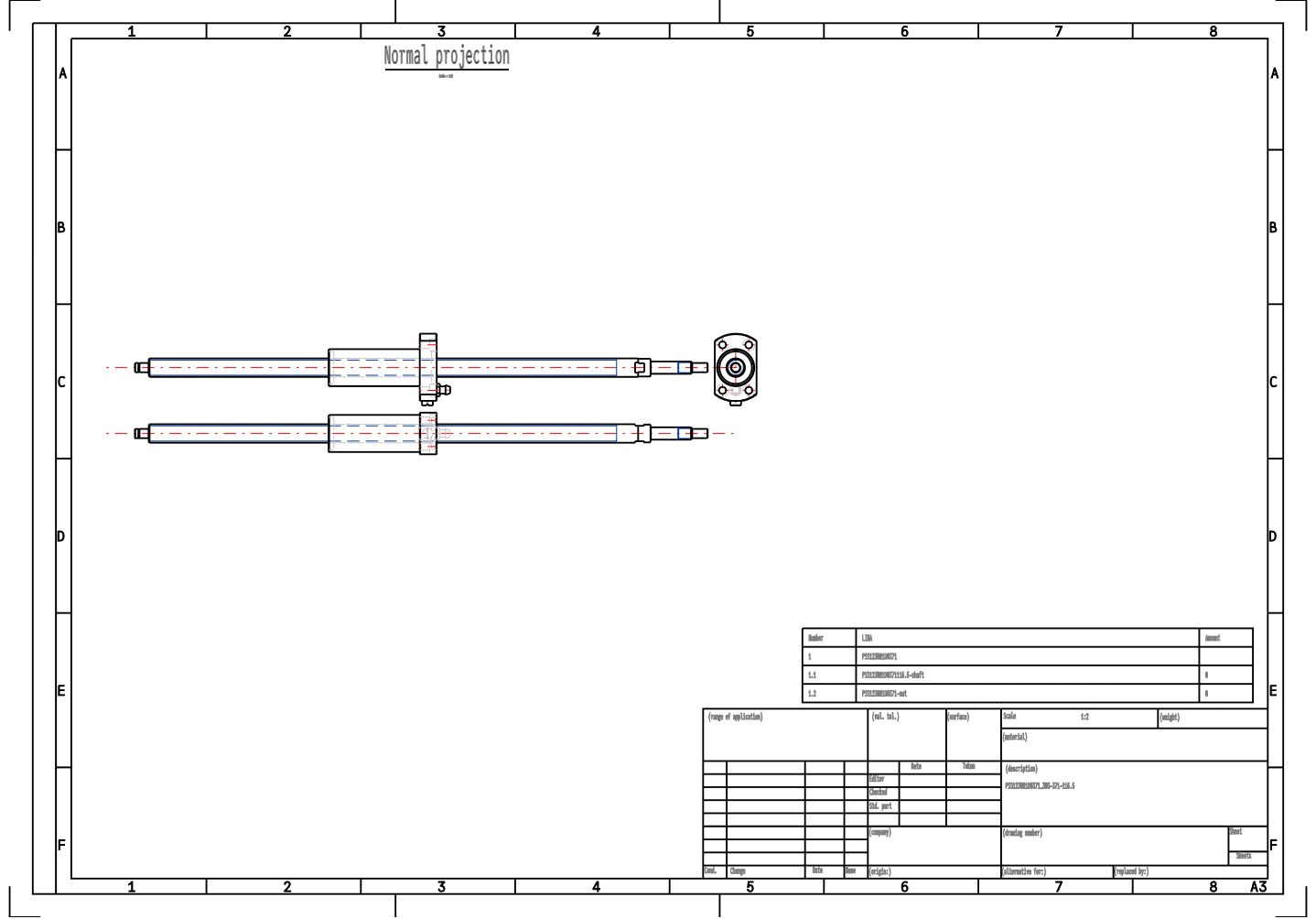 PSS Ball Screw Custom Processing PSS1230N1D0371 FA Series Ball Screw PSS1230 supplier