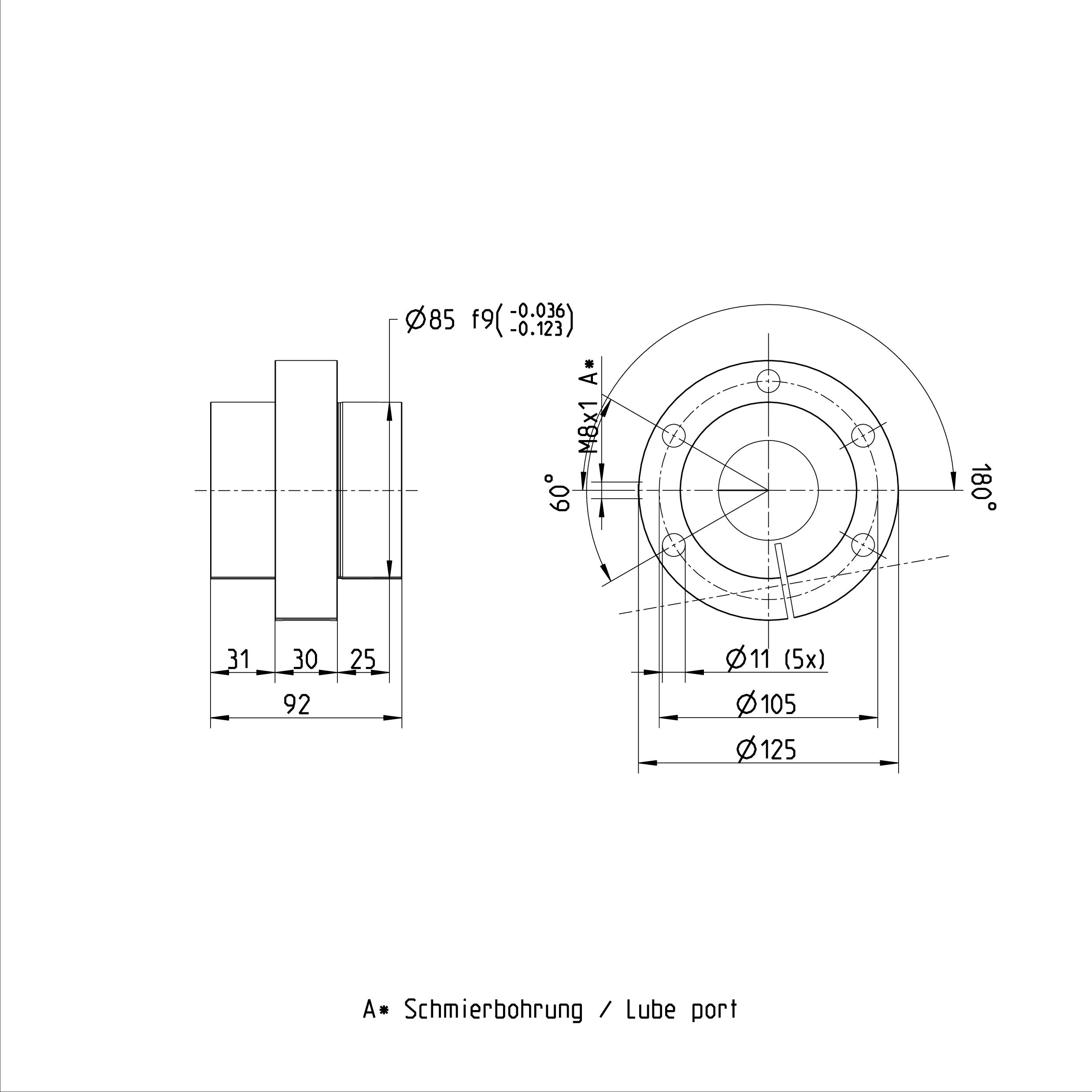 Adjustable Preload SEM-E-S Series R151257014 Ball Nut 50 x 20R x 6.5 - 3 supplier