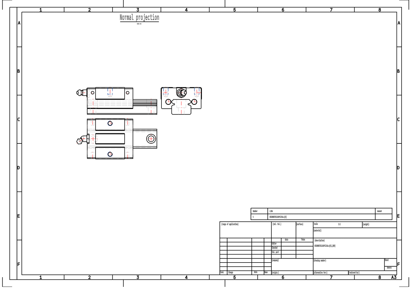 NSK NS-CL Series Linear Guides NS20CL Medium Load Linear Guide Slider details