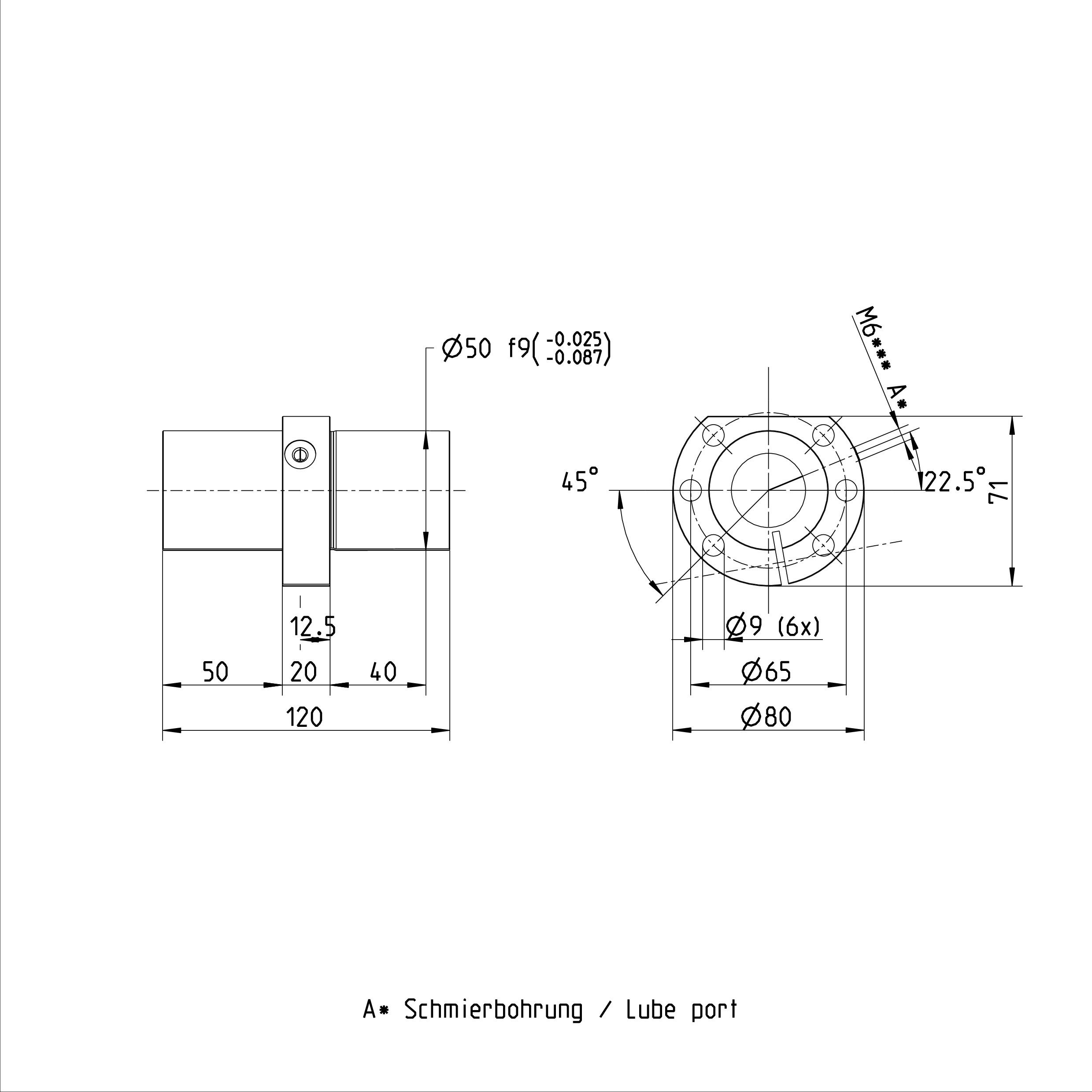 R151239055 Ball Screw Nut Tolerance Grade T3/T5/T7 Rexroth Zero-gap Single Nut supplier