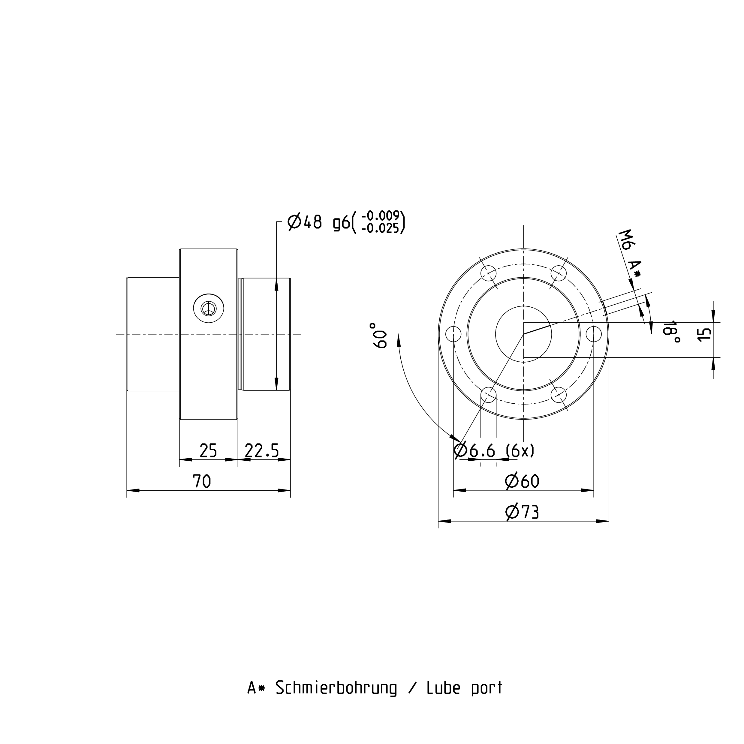 Rexroth Single Nut R151228013 25 x 25R x 3.5 - 2  25mm diameter 25mm Lead Ball Screw Nut manufacture