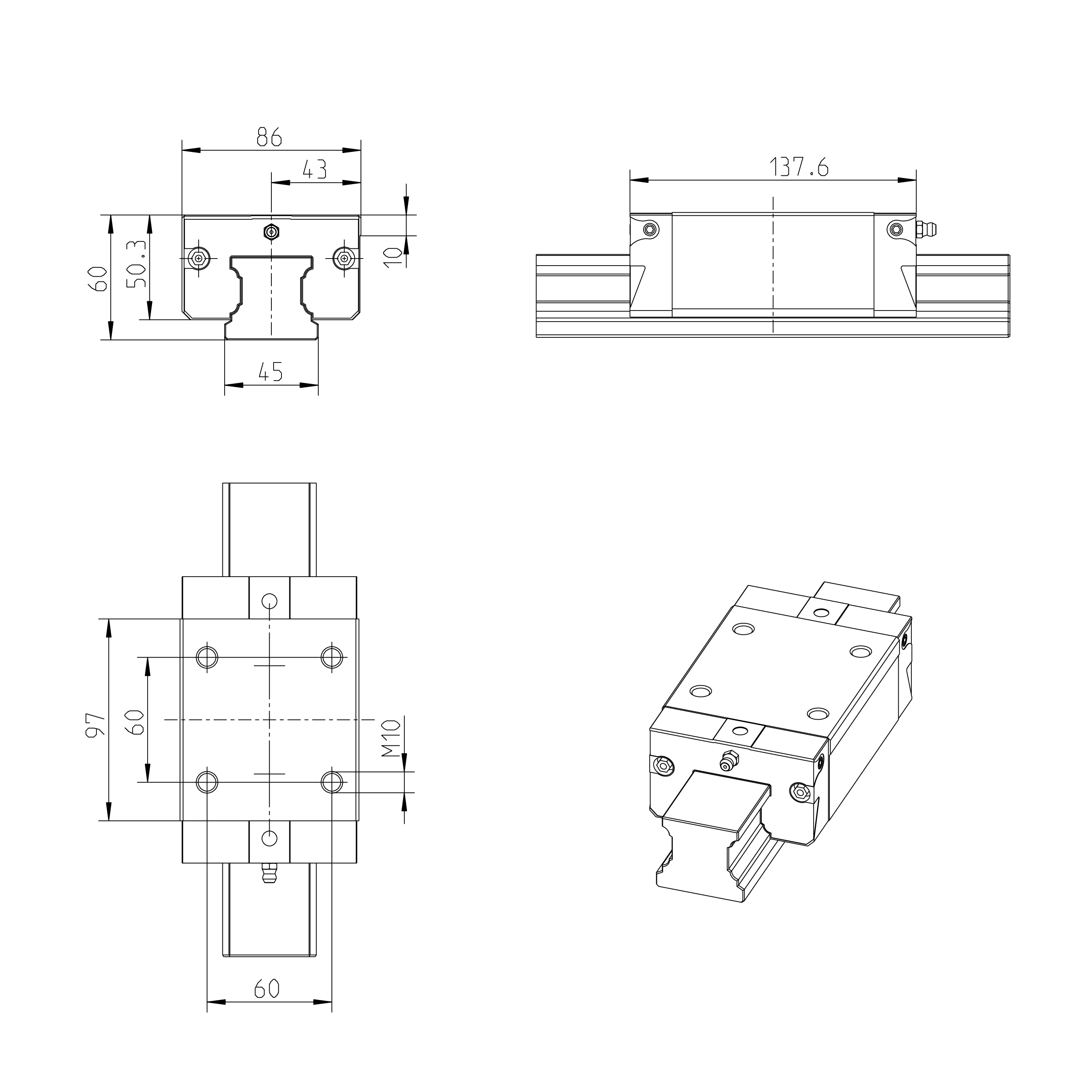 R162243822 SNS – Narrow Steel Ball Block REXROTH Standard Series Slider factory