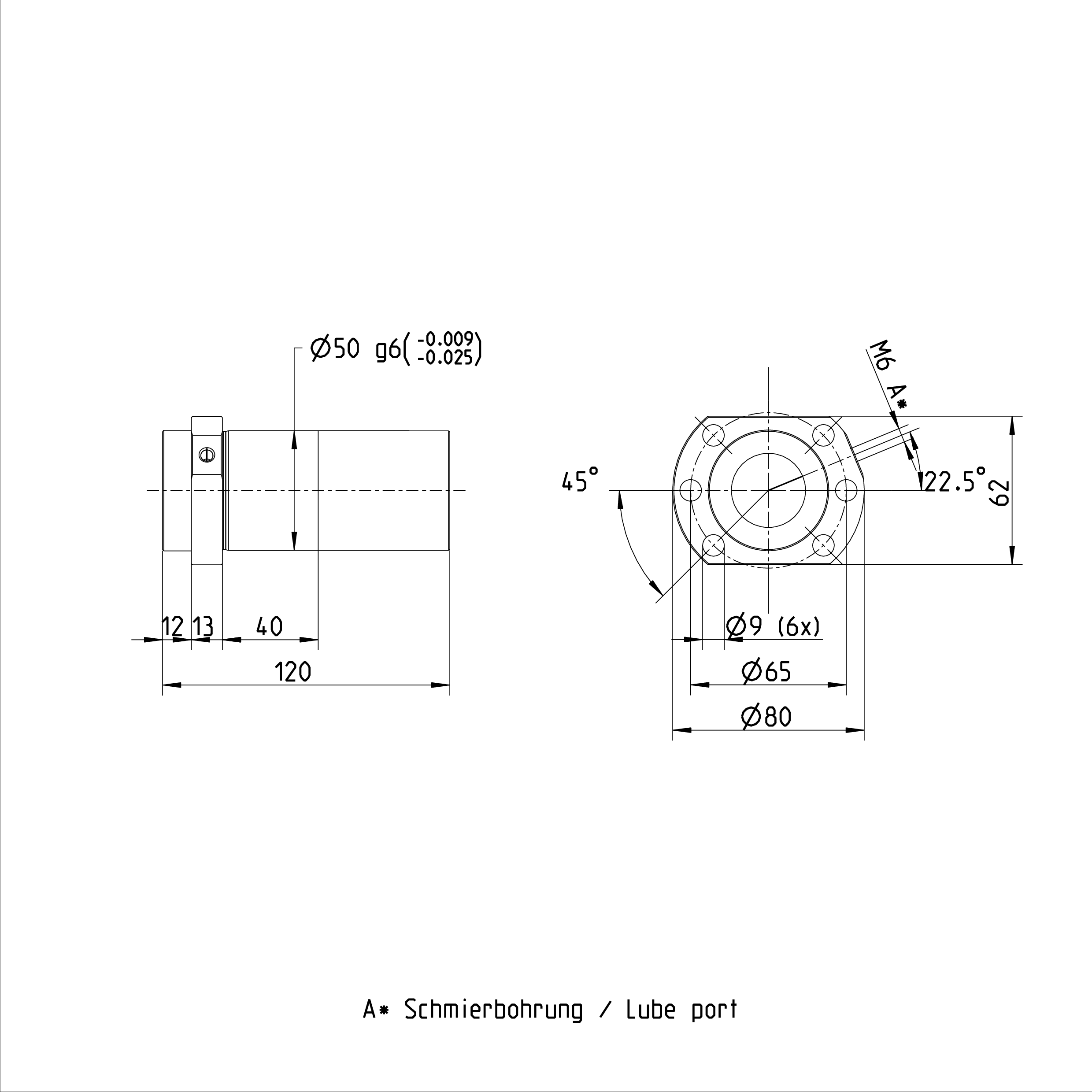 R151239032 Ball Screw Nut Flange Type B for Precision Rolled Screws SN-R factory