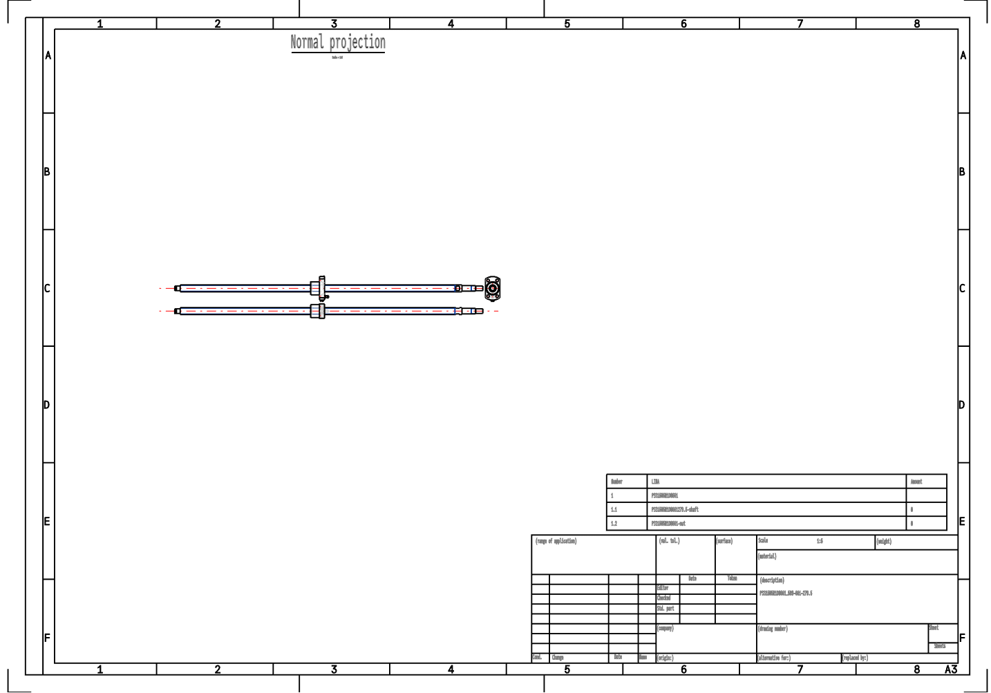 Compact Ball Screw PSS1505N1D0661 Diameter 15mm Lead 0.5mm Accuracy C5 details