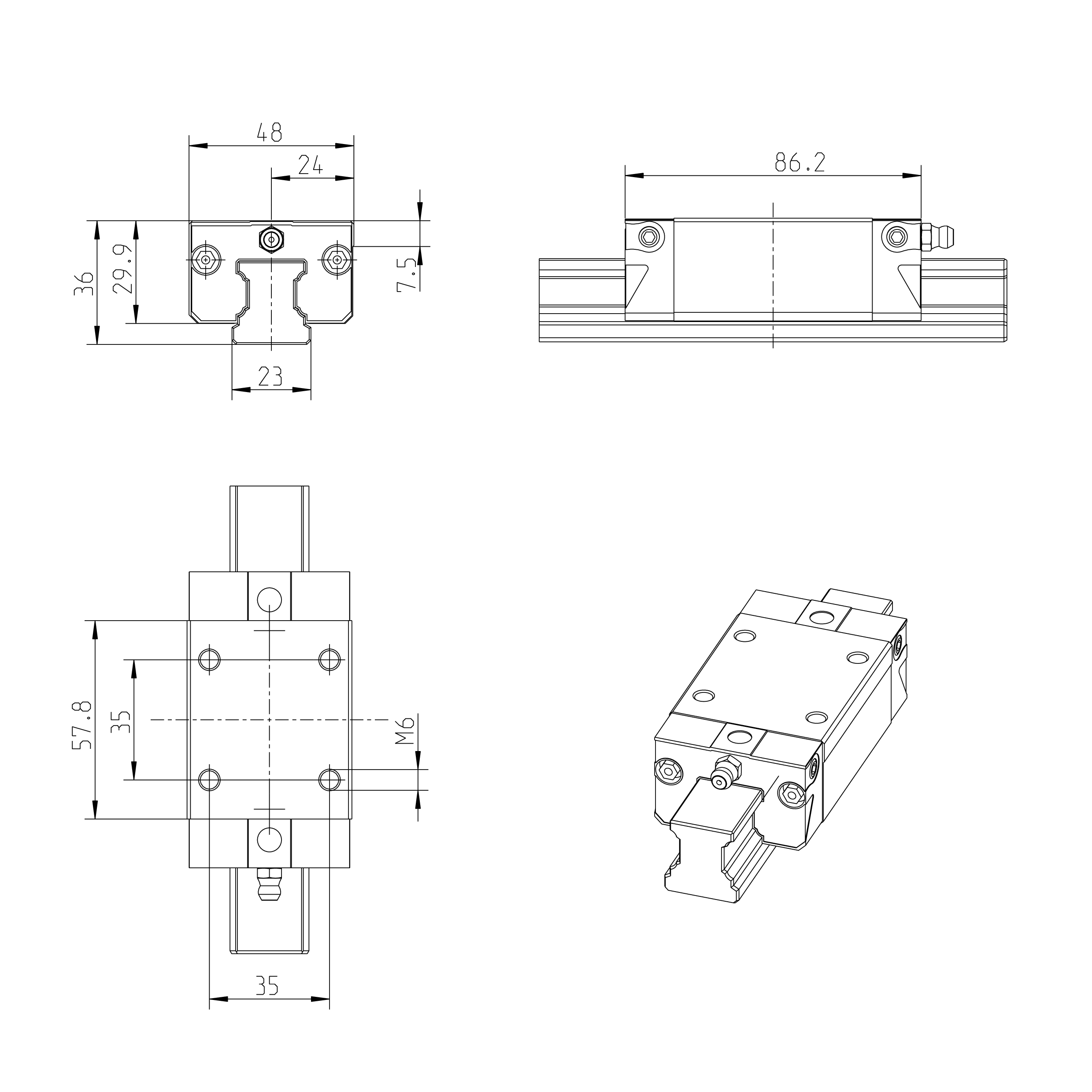 KWD-025-SNS-C2-P-1 R162222222 Ball Block High-Precision Ball Slider manufacture