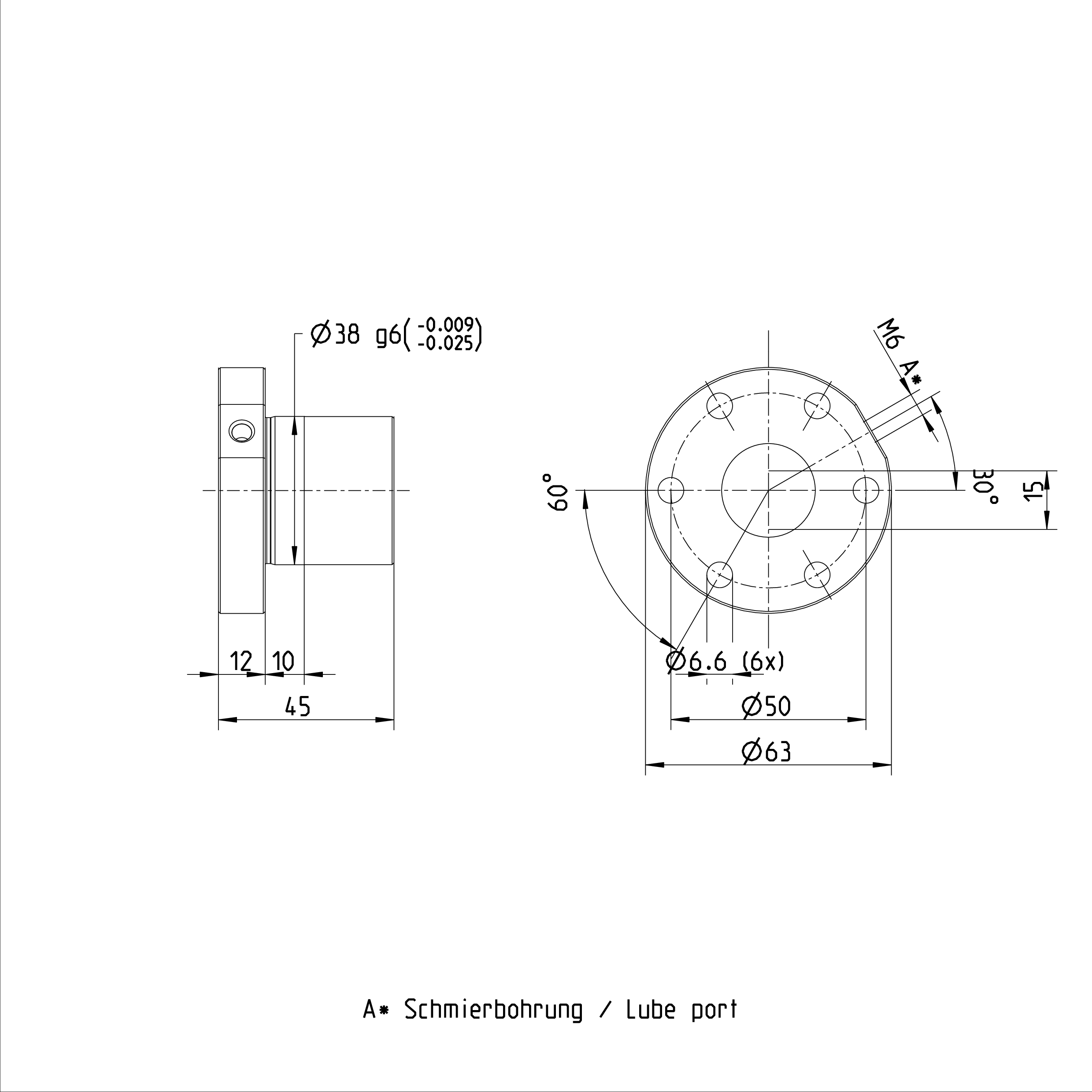 FEM-E-S R151221013 Ball Screw Nut 25 x 5R x 3 - 4 Rexroth Flange Nut R151221013 factory