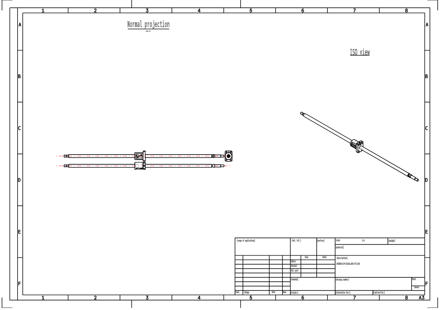 FA Pipe Circulating Ball Screw W1506FA-3P-C5Z10 15mm Shaft Diameter manufacture