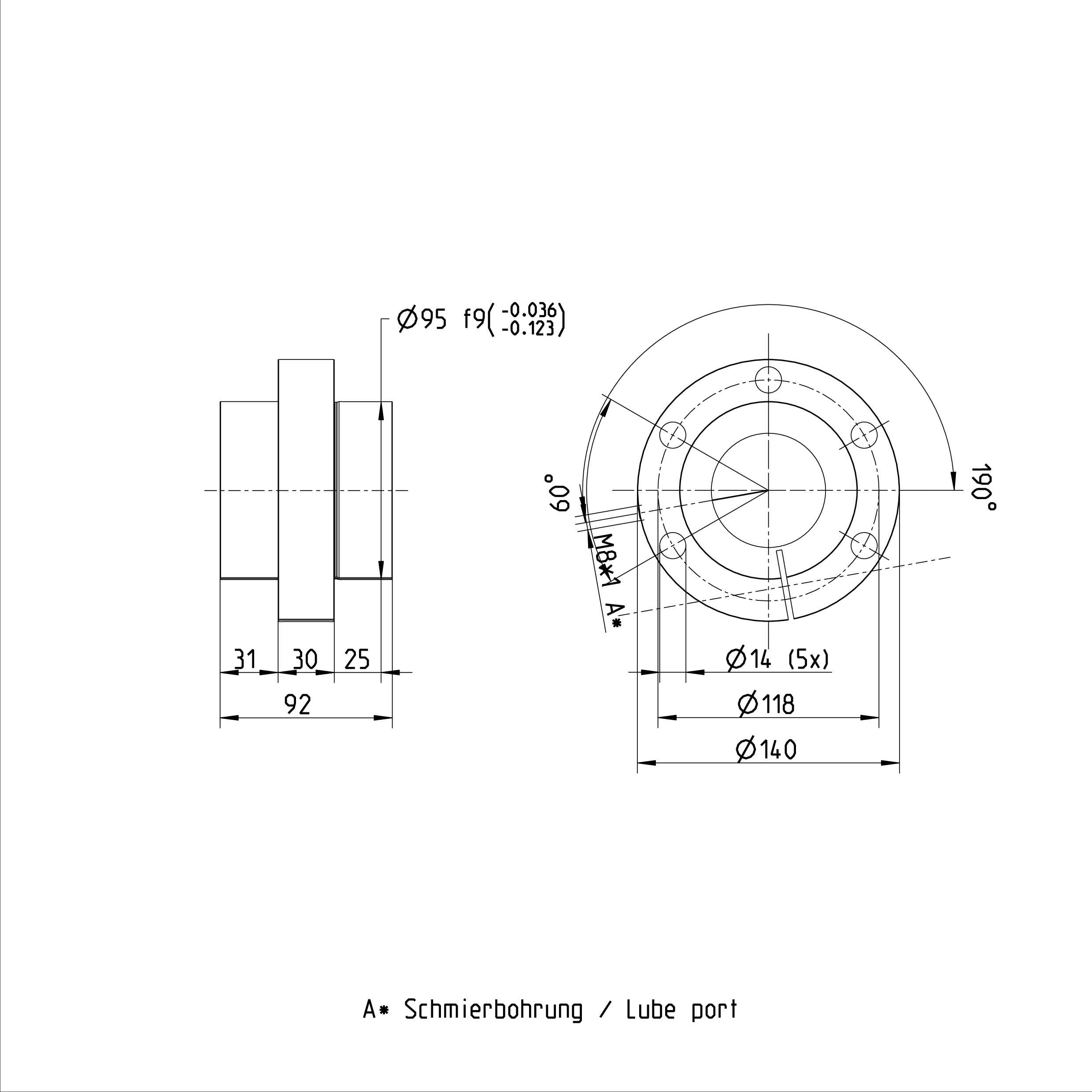 R151267014 Ball Nut Machine Tool Equipment Ball Screw Nut 63 x 20R x 6.5 - 3 manufacture