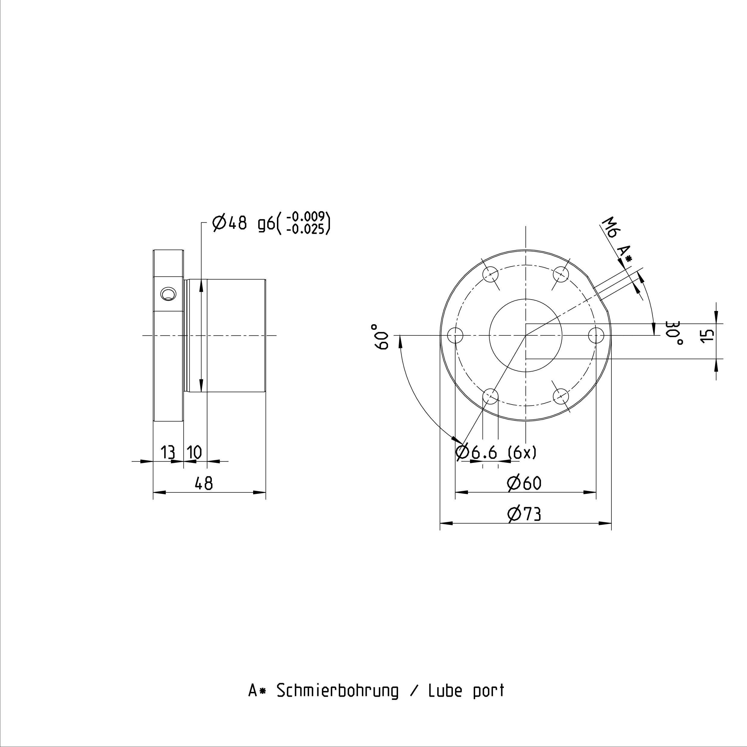 R151231013 Ball Screw Nut with Standard Seal Rexroth FEM-E-S Flange Nut 32 x 5R x 3.5 - 4 details