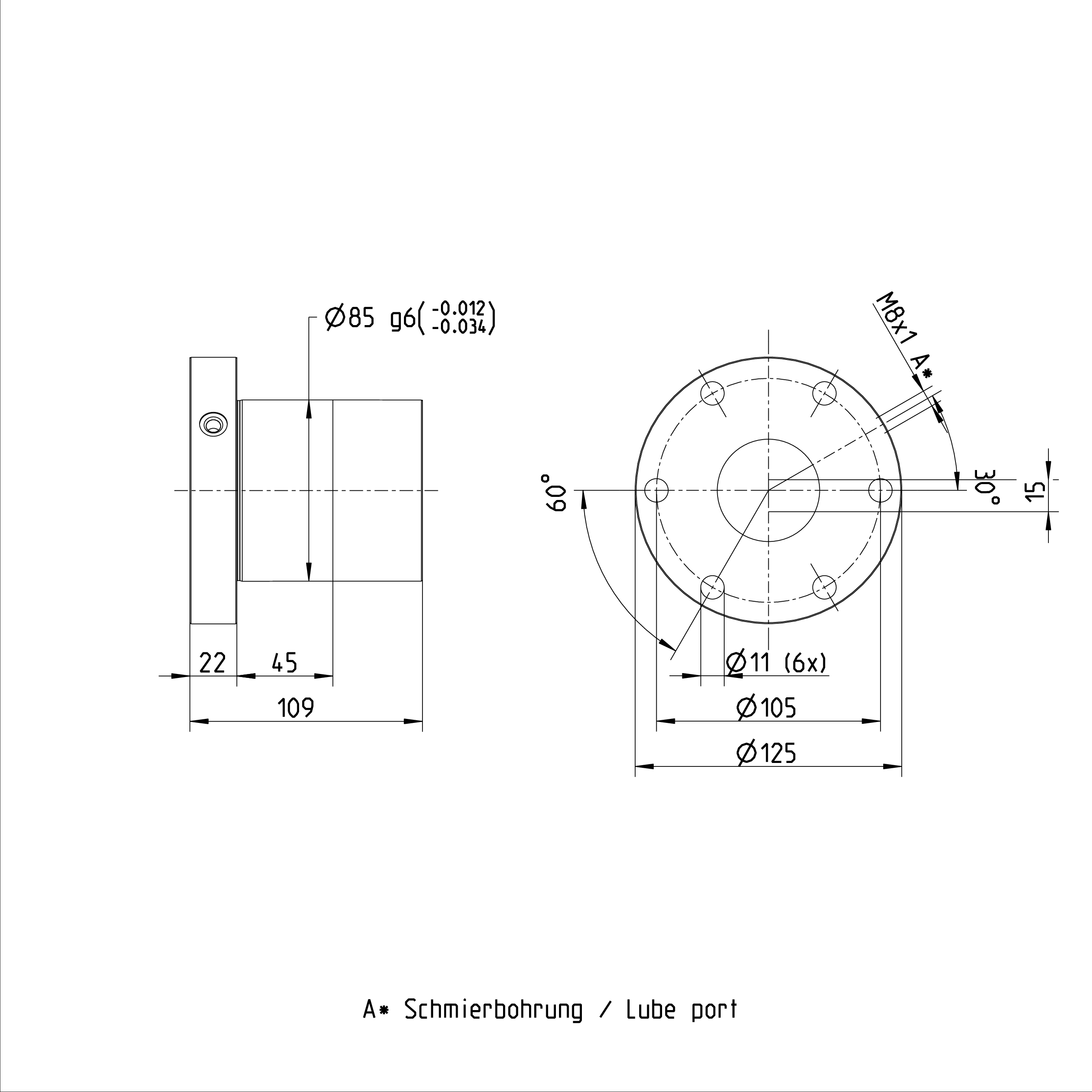 R151259013 REXROTH Ball Screw Nut with Internal Circulation FEM-E-S Flanged Single Nut supplier