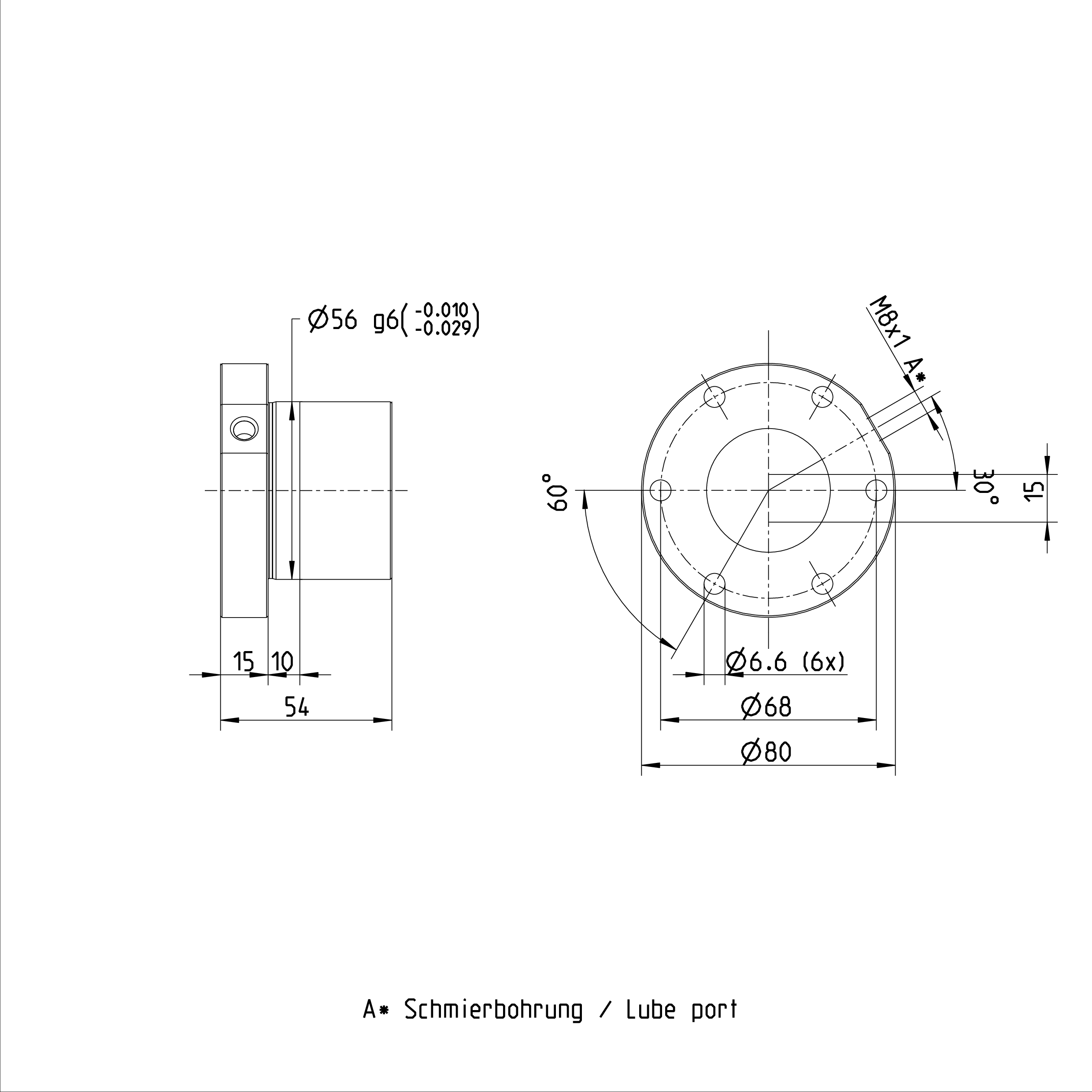 Rexroth R151241013 High-Rigidity Flanged Single Nut 40 x 5R x 3.5 - 5 FEM-E-S Ball Screw Nuts factory