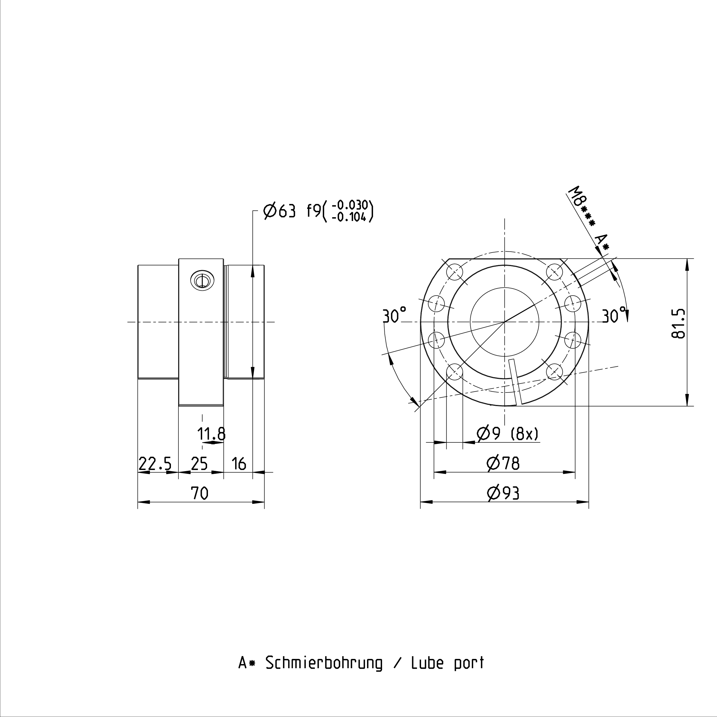 R151244075 Preload Adjustable Ball Screw Nut SEM-E-C 40 x 10R x 6 - 4 Ball Nut supplier