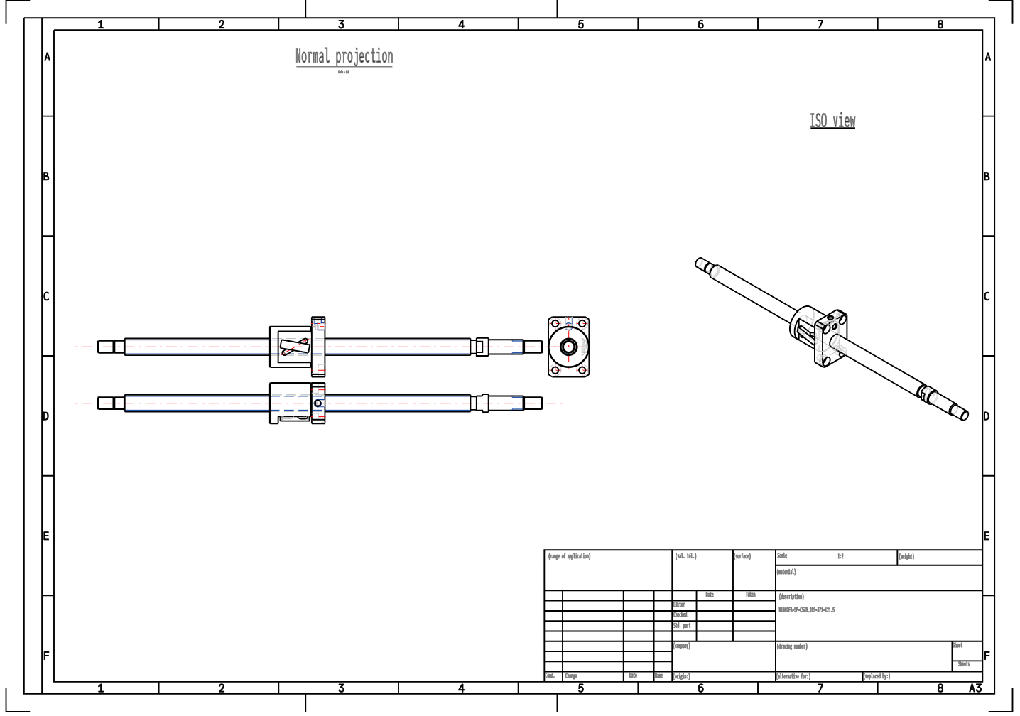 W1402FA-5P-C5Z8 14mm diameter ball screw zero backlash ball screw details