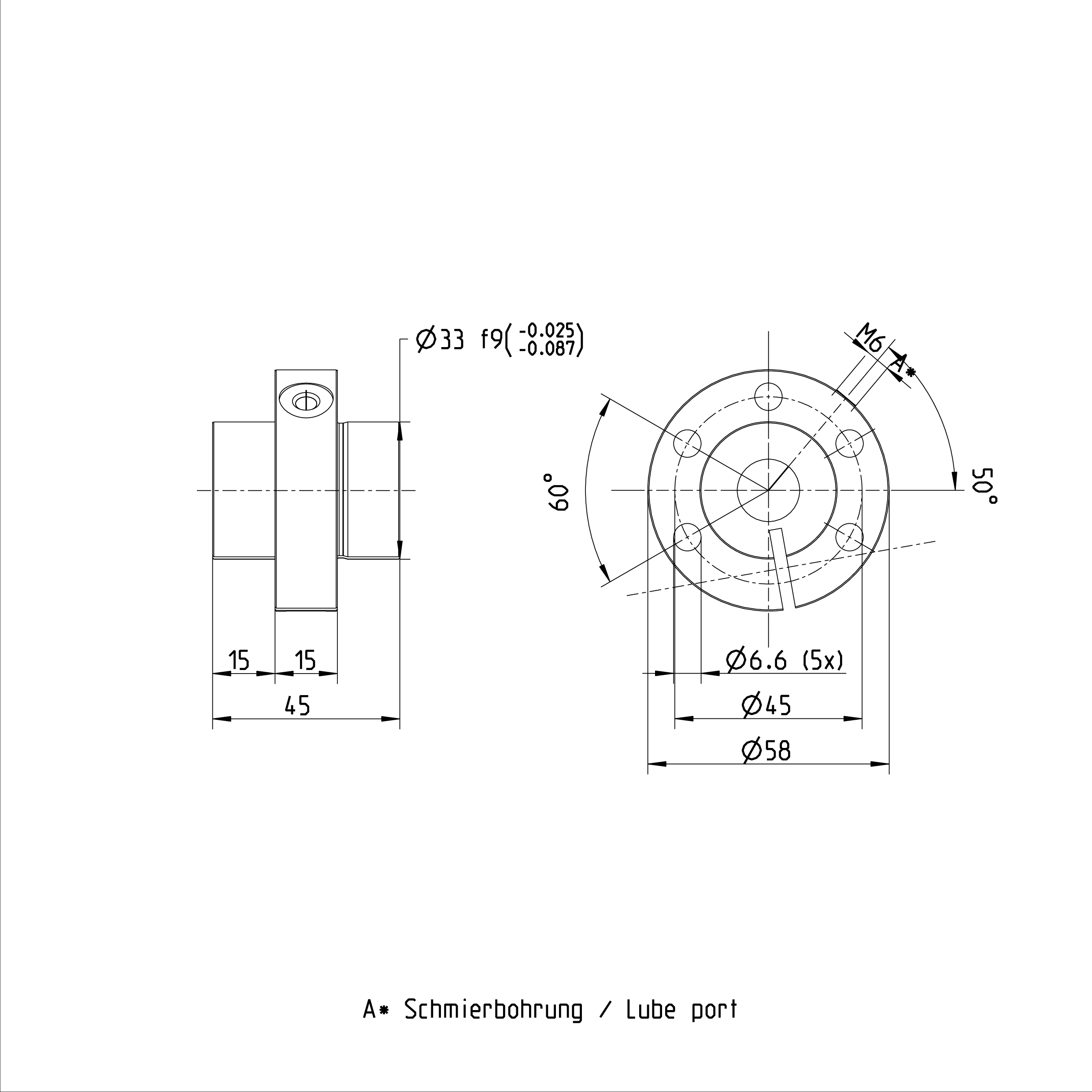 Low Friction Ball Screw Nut R151206014 SEM-E-S 16 x 16R x 3 - 2 details