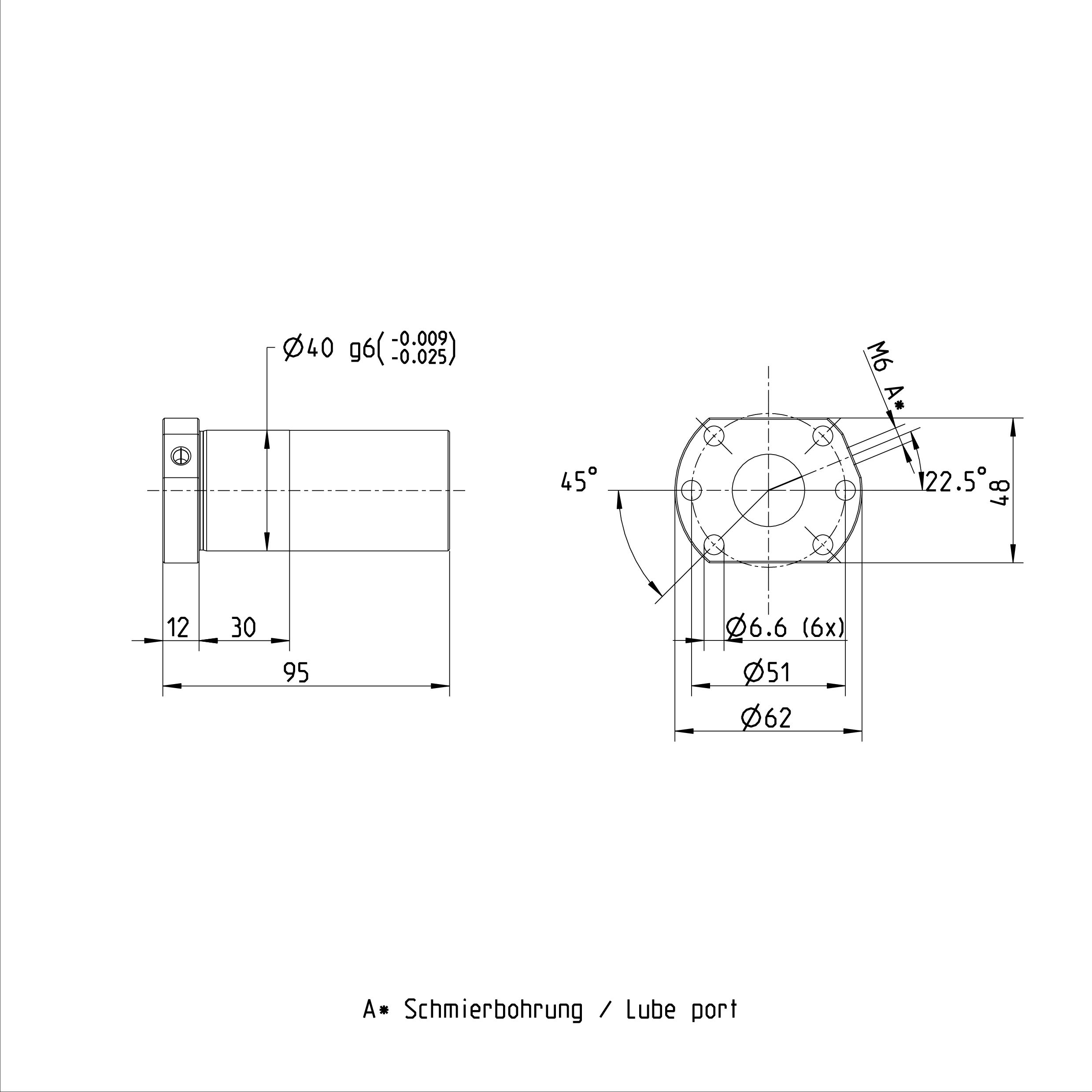  FEM-E-B High-Precision Flanged Single Nut R150228063 Rexroth Ball Nut manufacture