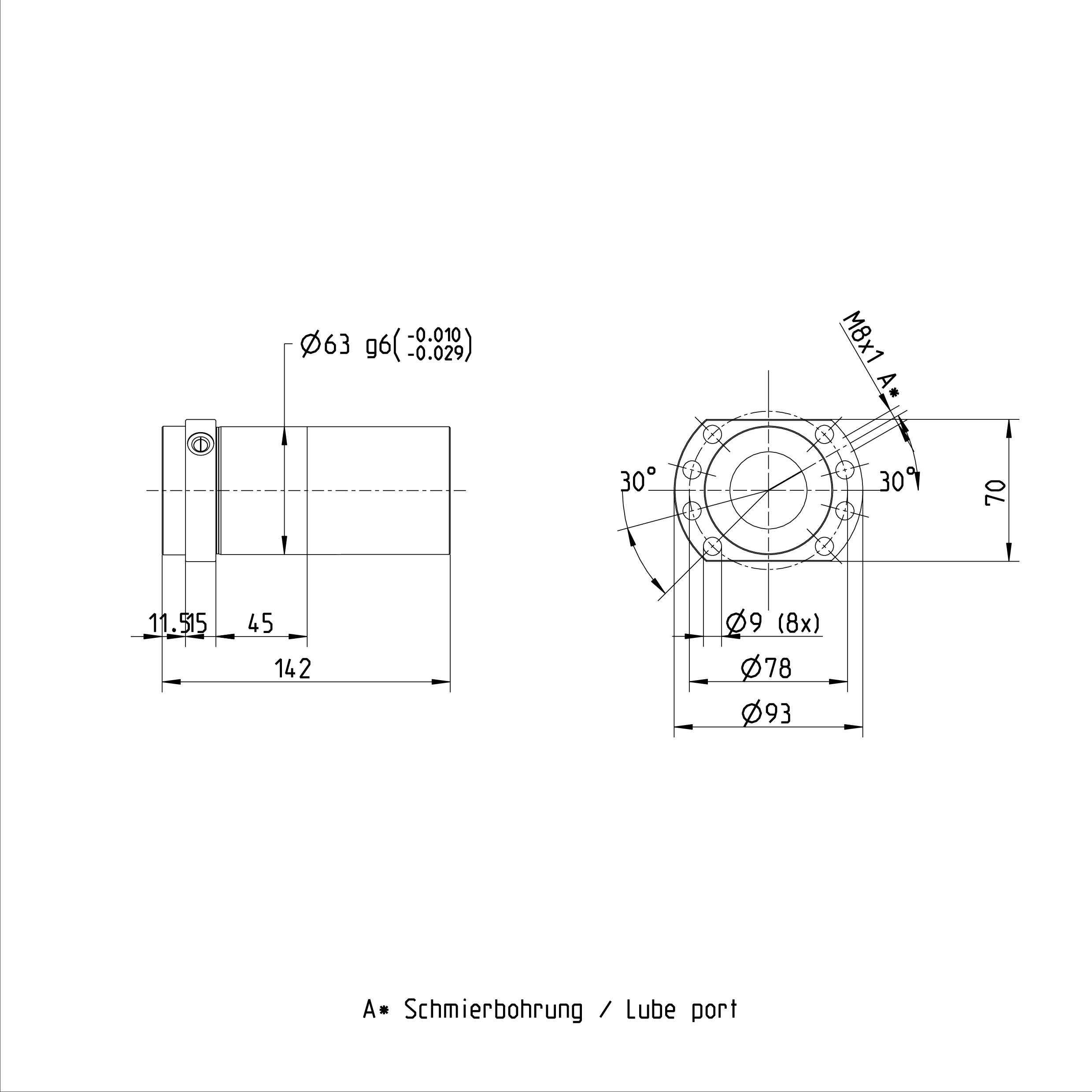 R151249032 Ball Nut High-performance Transmission Ball Nuts factory