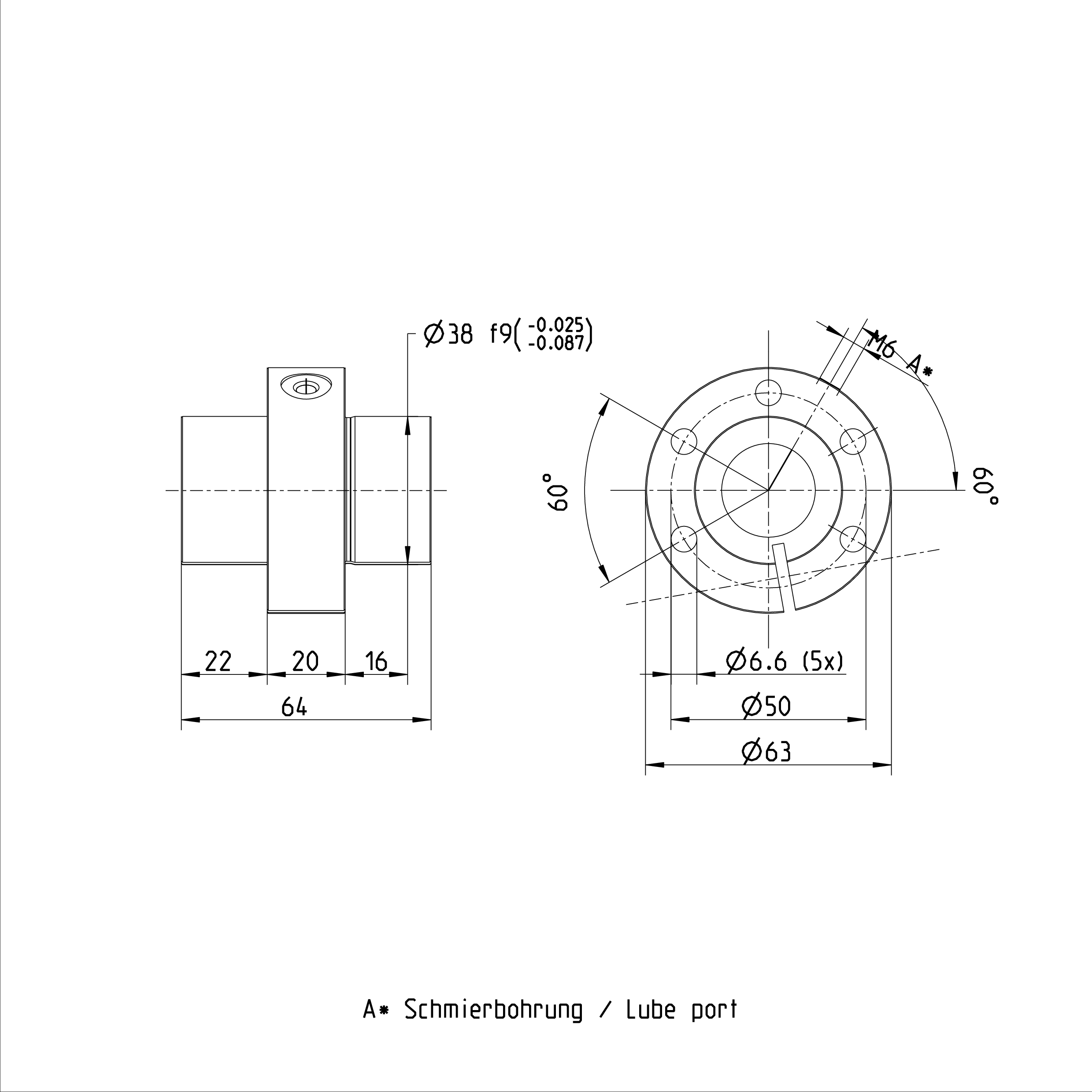 R151224014 Rexroth SEM-E-S Series Ball Screw Nut 25 x 10R x 3 - 4 Single Nut manufacture