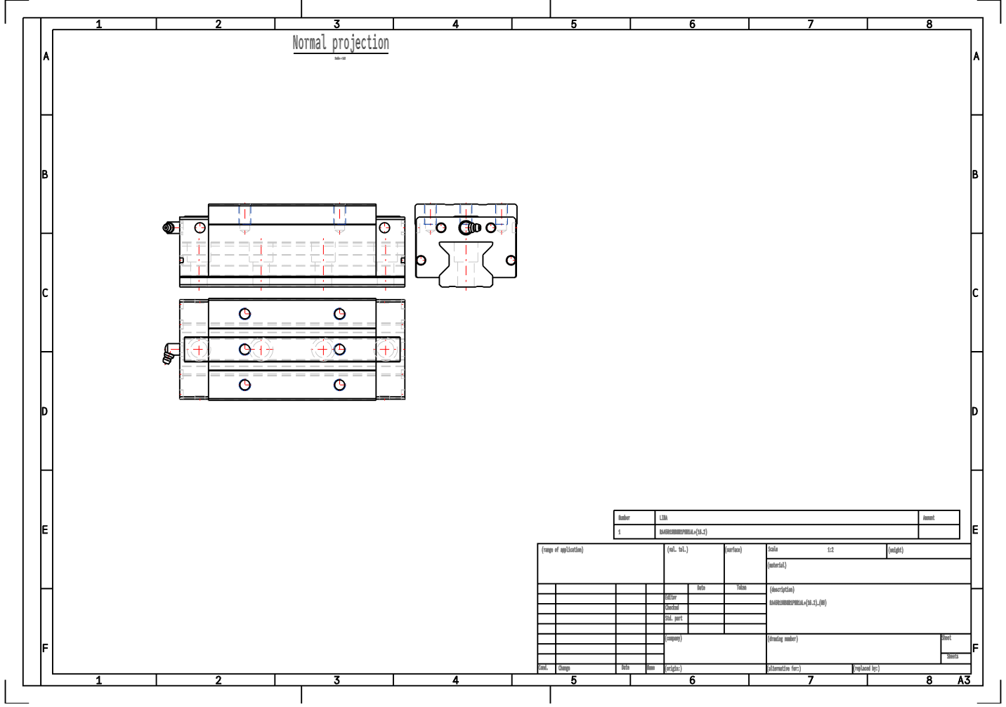 RA45BN Four-way Equal Load Linear Guide RAA45BN Low Friction Linear Guide manufacture
