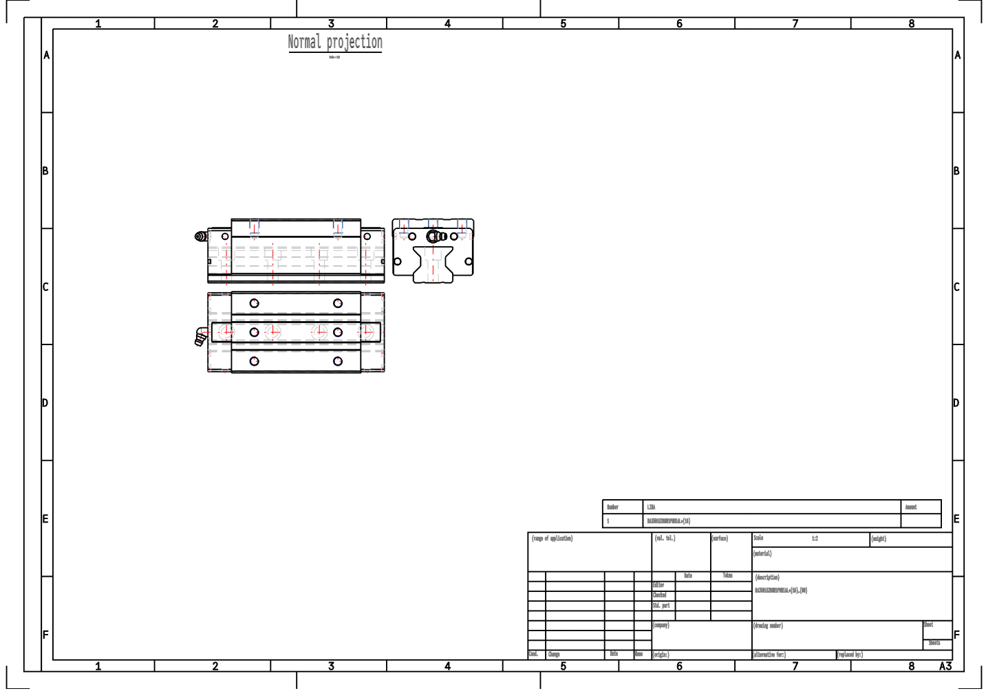 RA35BN NSK RA High Rigidity Linear Guide RAA35BN Interchangeable Slider manufacture